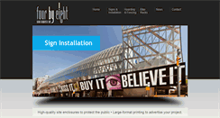 Desktop Screenshot of fourbyeightsigns.com