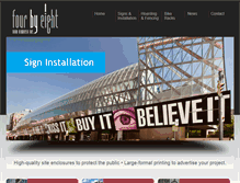 Tablet Screenshot of fourbyeightsigns.com
